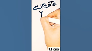 create your own way ✨️ #calligraphy #art #handwriting #shorts #satisfying #asmr