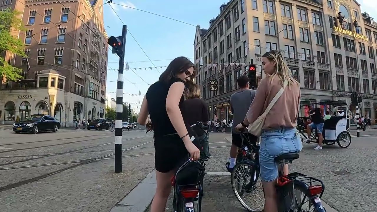 Relaxing Evening Bike Ride – Amsterdam Central ➜ Vondelpark |  POV Cycling