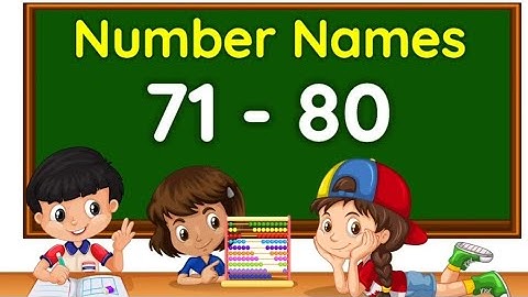 Number Names || Number names 71 - 80 || Learn Numbers Name with spelling #numbers #numbernames 