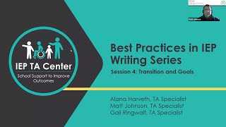 Best Practices in IEP Writing Series 4: Transition and Goals