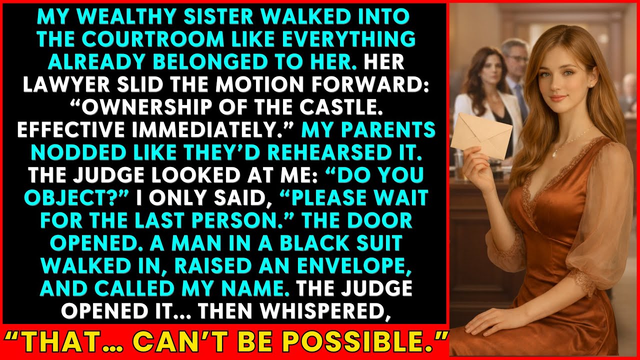 My Wealthy Sister Demanded My Inheritance in Court—The Man in a Black Suit Walked In—the Judge Froze