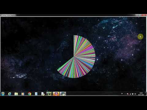 Turtle. Python. Циклы, случайные цвета.
