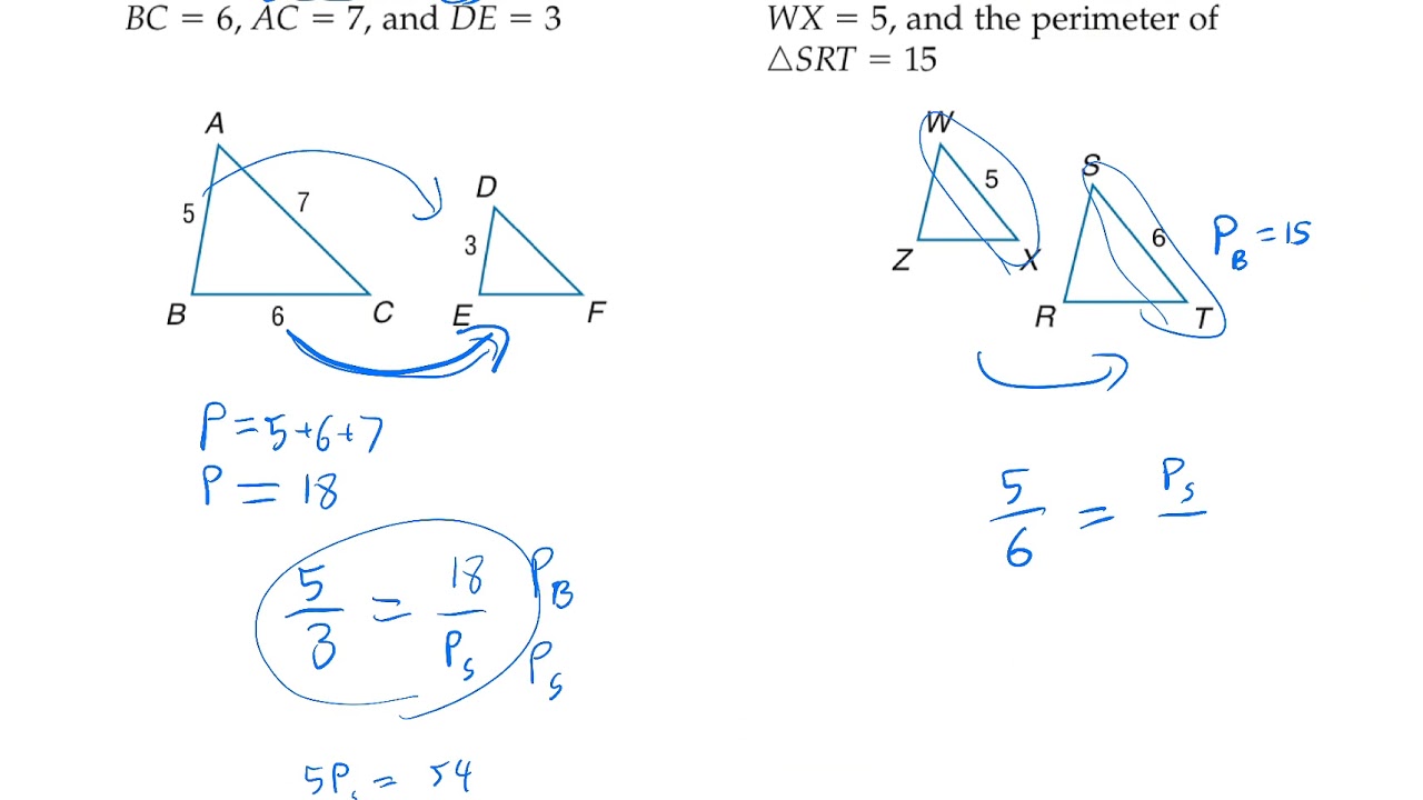 0605 Corresponding Parts of Similar Triangles are Proportional YouTube