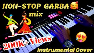 Nonstop Garba songs On Piano | Garba & Dandiya Instrumental Cover | Navratri Special songs |