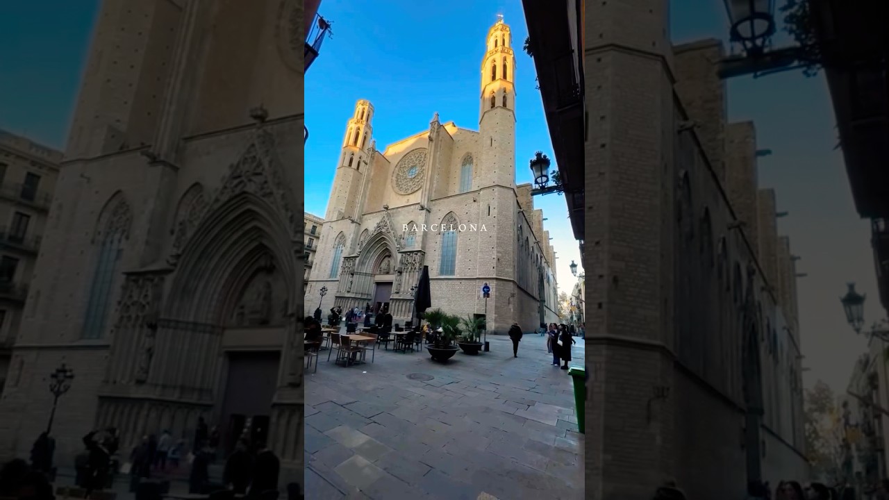 Stepping into the timeless elegance of Santa Maria del Mar!  