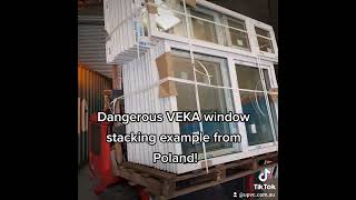 Dangerous VEKA window stacking example from Poland!