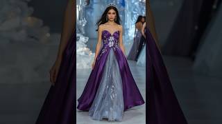 AI Fashion 2025 🔥 Luxury Gown in Teal \u0026 Gold 🌟 Viral Red Carpet Dress | Elegant Digital Couture