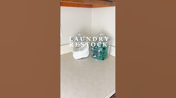 Laundry restock #clean #home #cleaningtiktok #asmrvideo #restock #laundry