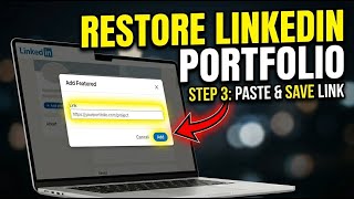 How to restore your LinkedIn Featured section with portfolio links - Step By Step