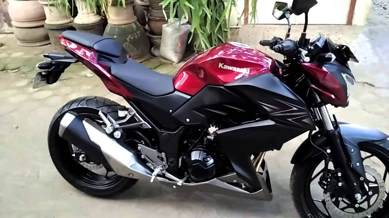 New Kawasaki Z250 Maroon 2016 YouTube