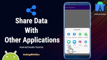 Share Data with Other Applications - Android Studio Tutorial | ShareAppAndroid | CodingWithDev