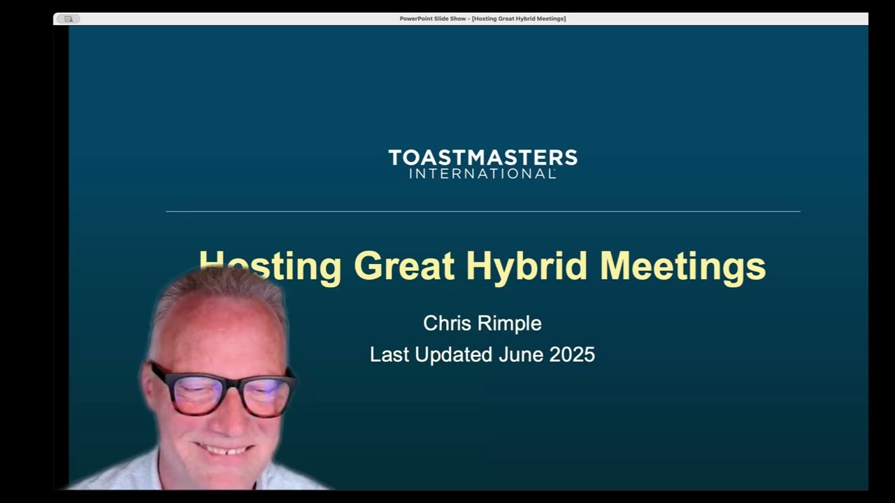 🎥 Hybrid Toastmasters Meetings: How to Engage Everyone – In Person and Online!