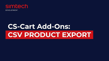 CS-Cart add-ons: CSV product export