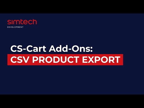 CS-Cart add-ons: CSV