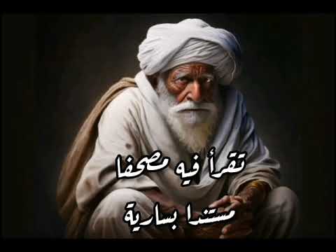 وصية أبي العتاهية رغيف خبز يابس تأكله في زاوية