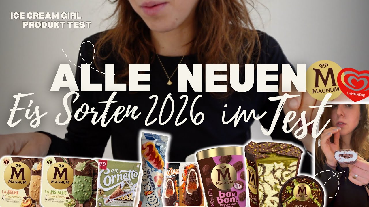 ICE CREAM NEUHEITEN 2026 🍦 ALLE neuen Magnum & Langnese Sorten im Test!