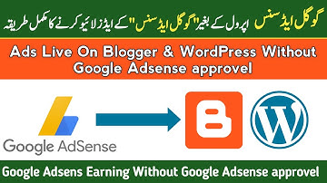 Run Google AdSense Ads without AdSense Approval on any Website || Like Adsense Alternative