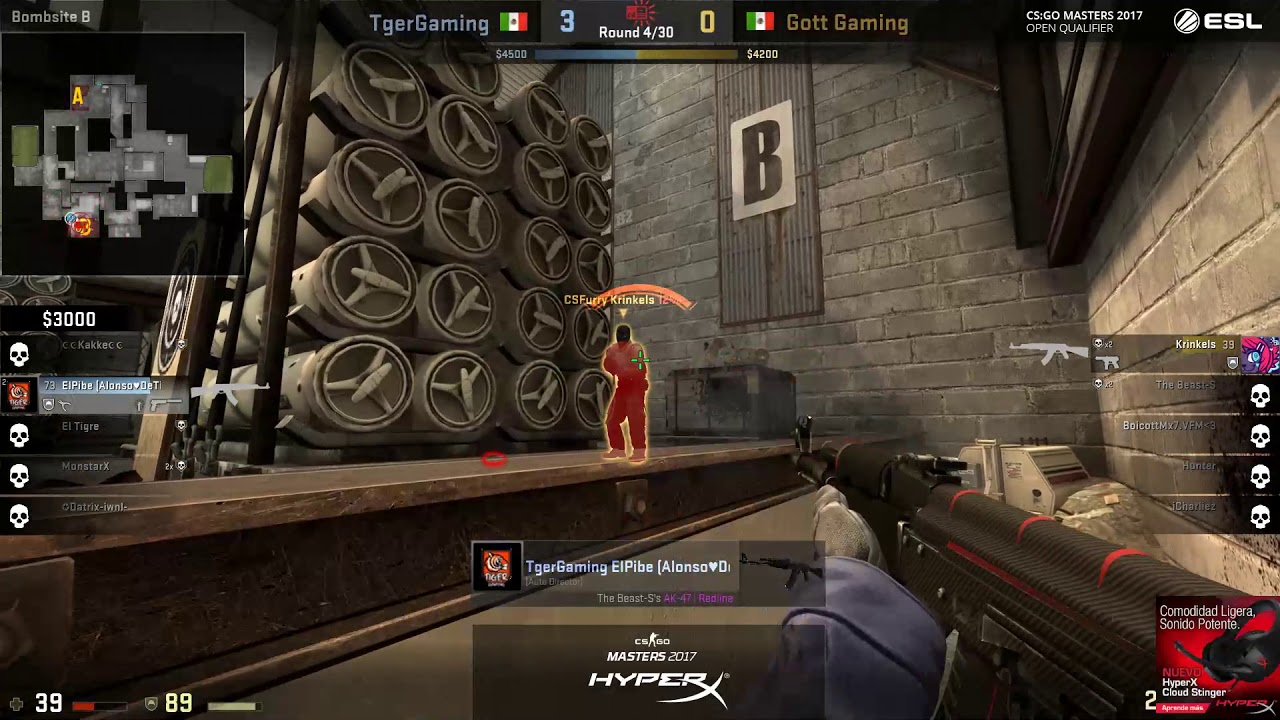 HyperX CS:GO Masters 2017 Major Qualifier: Tger Gaming vs Gott Gaming ...
