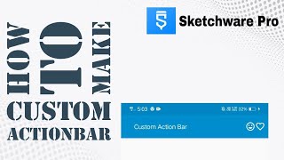 How to make custom actionbar using Sketchware|#codchub #sketchware #actionbar
