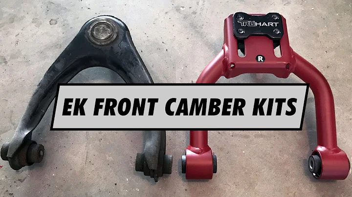 Truhart front camber kit + extended ball joints for Project Civic EK