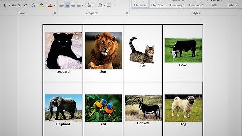 How to insert images into word document table Microsoft word