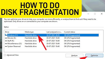 How to do Disk Defragmentation in PC/Laptop in windows 11