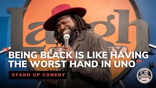 Being Black is Like Having the Worst Hand in Uno  Comedian Blaq Ron  Chocolate Sundaes Standup