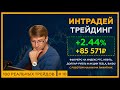 +85 571 руб. Интрадей ТРЕЙДИНГ с доходностью +2.44% на фьючерсах РФ и акциях Америки. 18+