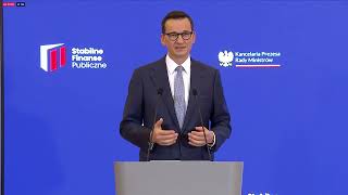 Konferencja prasowa premiera Mateusza Morawieckiego