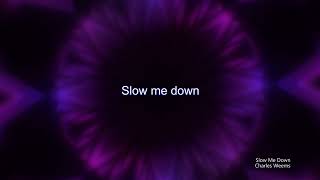 Slow Me Down Instrumental Lyric (By Charles Weems)