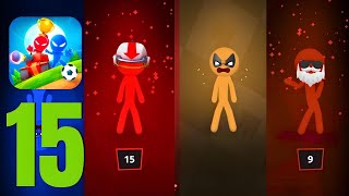 Stickman Party: 4 Player Games  Gameplay Walkthrough Part 15  (iOS, Android)