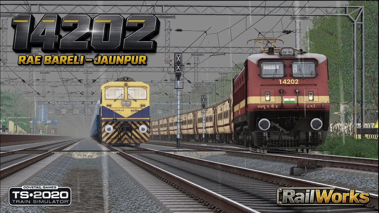 14202 Rae Bareli - Jaunpur Exp | Full Journey & Station Halts | #BharatIronWheel #StationDeparture