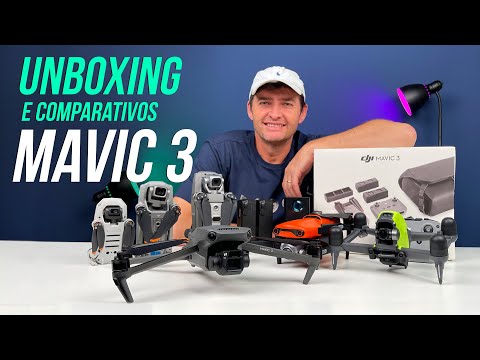 O drone DJI MAVIC 3 chegou! COMPARATIVOS com vários Drones