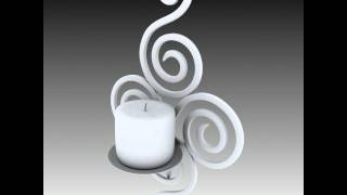 3D Model of Wall Sconce Iron Candle Holder Review