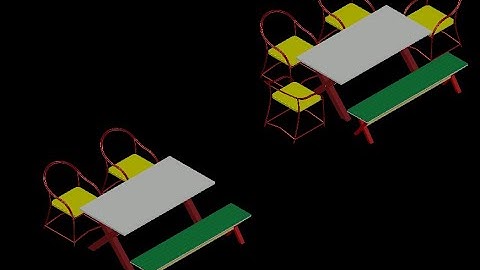 Bài 5.4 -Tổng Hợp Ráp Hoàn Chỉnh Bộ Bàn Ghế Cafe Trong AutoCAD 3D | Kieu Phuong Design