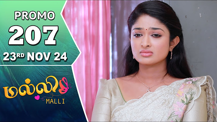 Malli Serial | Episode 207 Promo | 23rd Nov 24 | Nikitha | Vijay | Saregama TV Shows Tamil