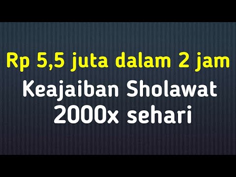 Rp 5.5 Million in 2 Hours | The Miracle of Reciting Prayers 2,000 Times a Day