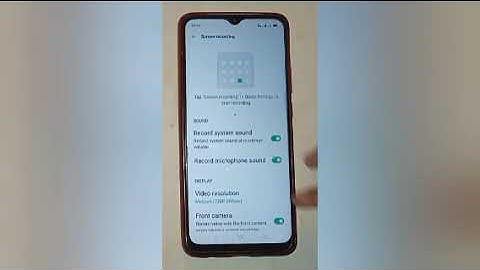 How to disable screen recording in realme c21y,disable screen recording setting