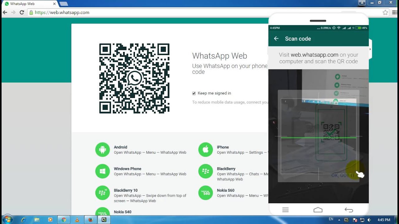 Image result for use whatsapp on computer