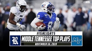 Middle tennessee qb asher o'hara threw for 338 yards and added 79 on
the ground, tallying four touchdowns (two passing, two rushing), but
it wasn't eno...