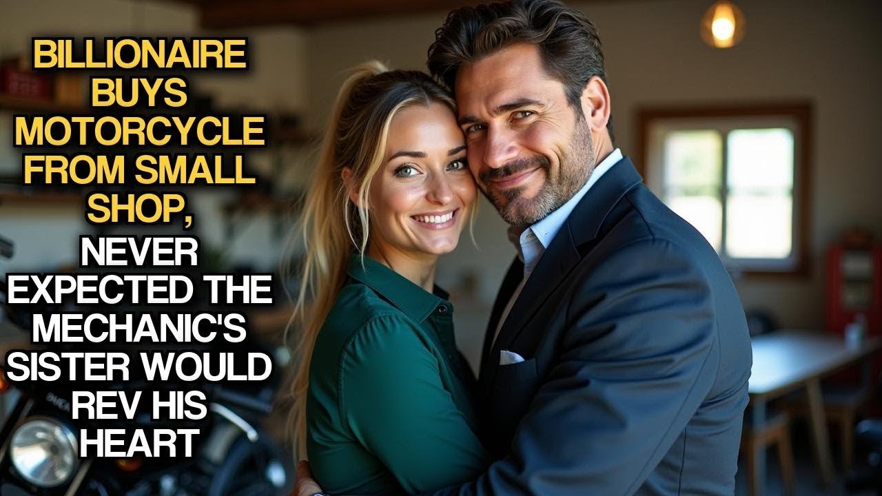 Billionaire Buys Motorcycle From Small Shop, Never Expected Mechanic's Sister Would Rev His Heart