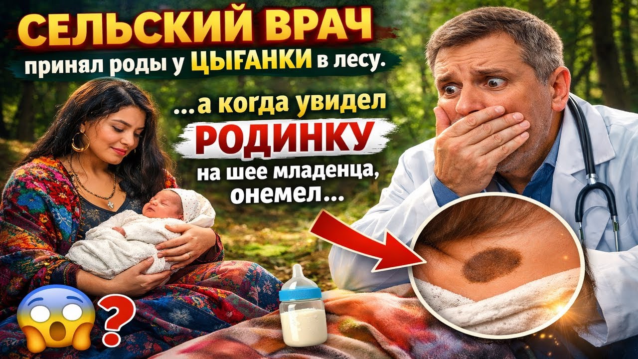 СЕЛЬСКИЙ ВРАЧ ПРИНЯЛ РОДЫ У ЦЫГАНКИ В ЛЕСУ, А КОГДА УВИДЕЛ РОДИНКУ НА ШЕЕ МЛАДЕНЦА, ОНЕМЕЛ