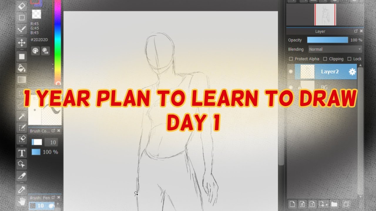 Marc Brunet 1 Year Plan To Learn To Draw Day 1