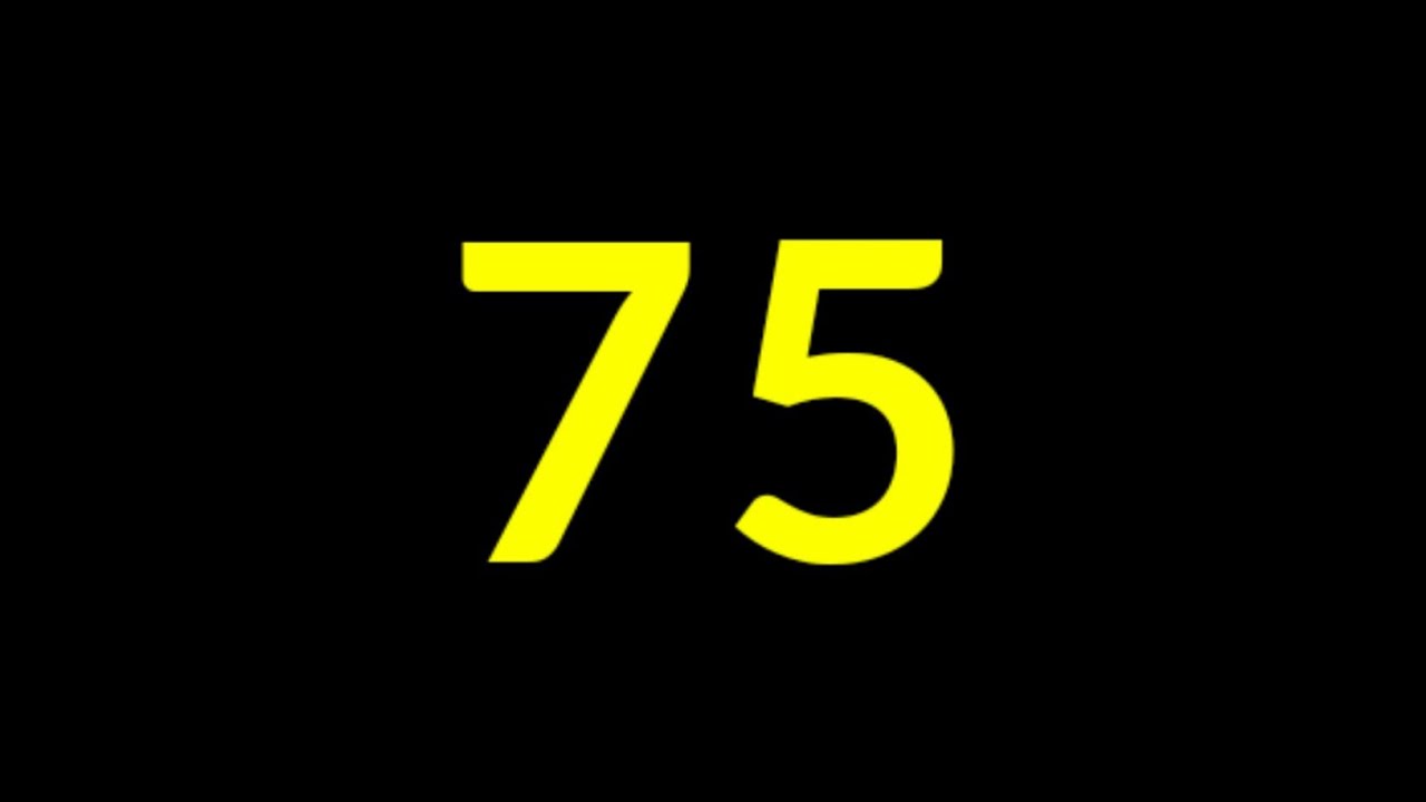 75 Seconds Countdown Timer With Sound Effect