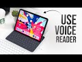 How to Use iPad Voice Reader (tutorial)