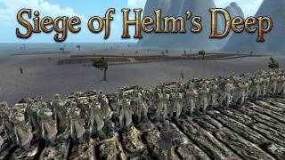 HELM'S DEEP SIEGE! 26,000 Uruk-Hai vs Rohan & Elves | UEBS 2 Lord of the Rings!