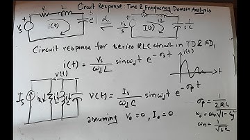 RLC circuit-step response-time & frequency domain analysis