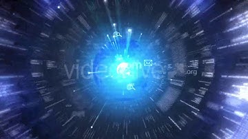 Digital Data Tunnel | Motion Graphics - Videohive template