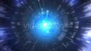 Digital Data Tunnel | Motion Graphics - Videohive template