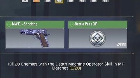 Kill 20 enemies with the Death machine operator skill in mp matches